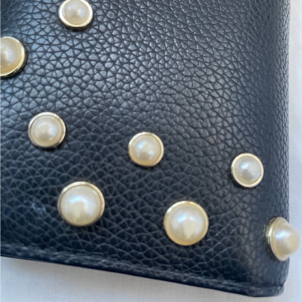 Kate Spade Black Wallet with Pearl Details - Picture 11 of 11